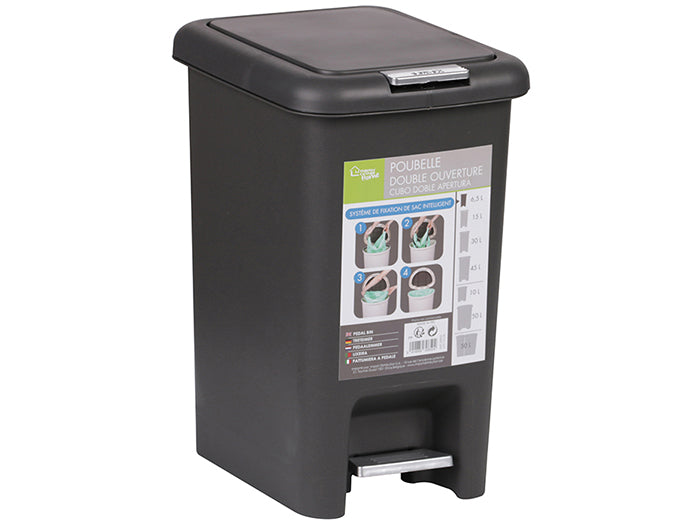 POUBELLE PEDALE 30L NOIRE