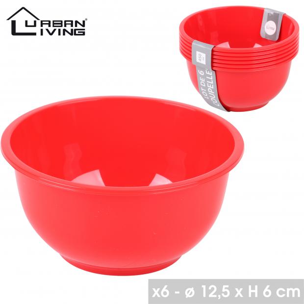 LE PLASTIK - ROUGE - COUPELLES X6 - 450M L
