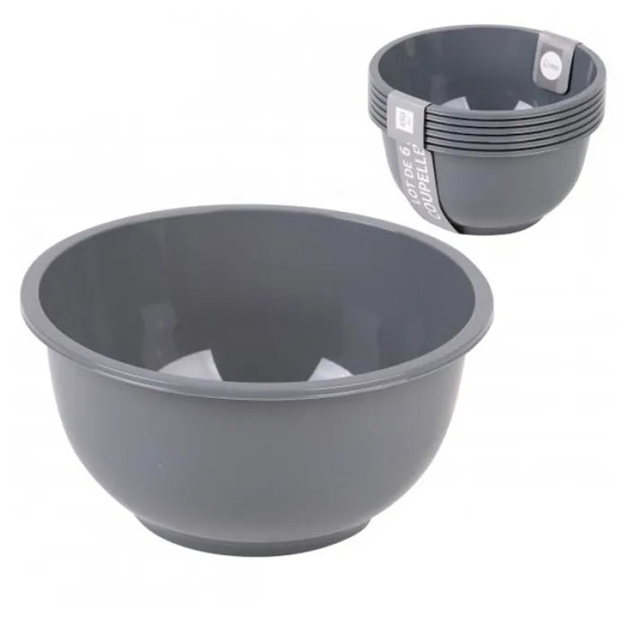 LE PLASTIK - GRIS - COUPELLES X6 - 450ML