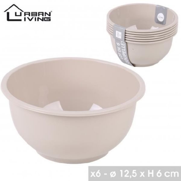 LE PLASTIK - TAUPE - COUPELLES X6 - 450M L