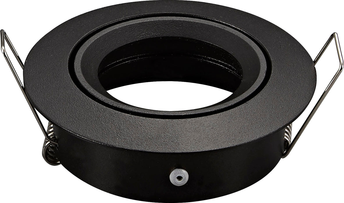 SATURN SPOT ENCASTRÉ RÉGLABLE NOIR MAT 83MM