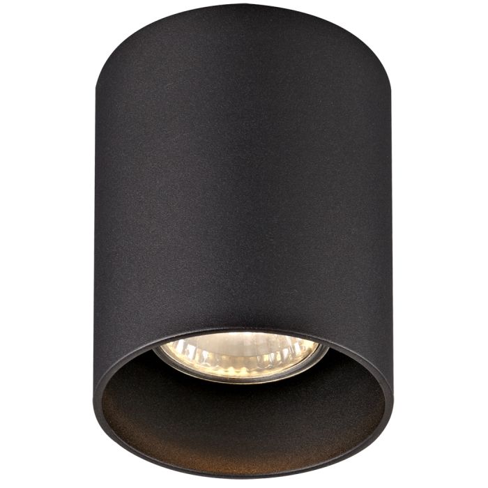 PLAFOND BABAR NOIR ROND 1XGU10 EXCL (MAX 50W)