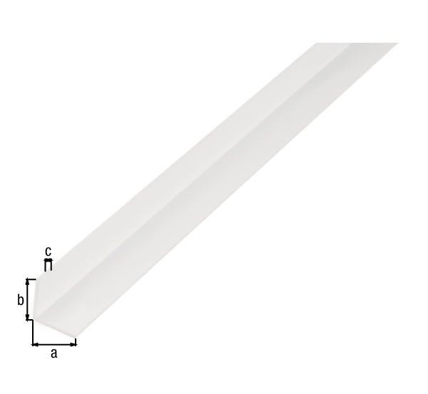 Hoekprofiel PVC wit10X10X1/1