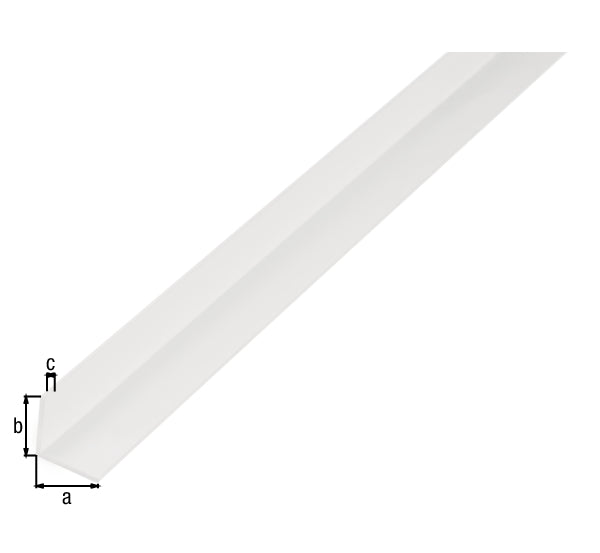 Profilé d'angle PVC blanc20X20X1 5/1