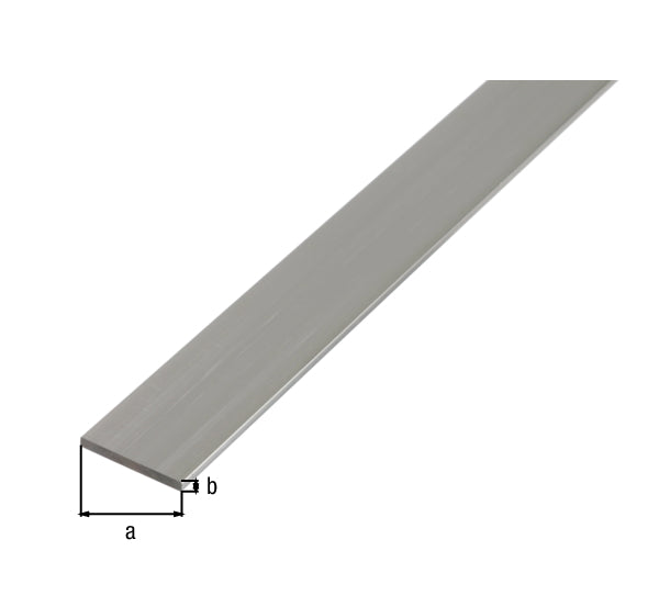 Profilé BA, plat, aluminium, vierge, 50x3/1m