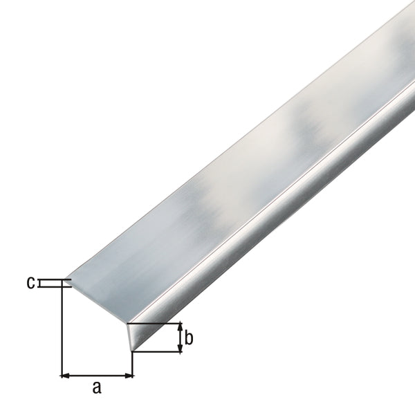 Hoekpr.zelfkl,alu,chroom,30x15x1,5/1m