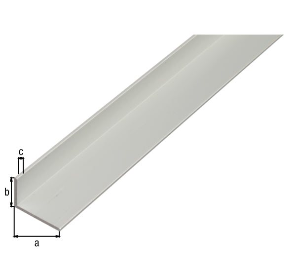 Profilé d'angle, aluminium argent 60x25x2/1m