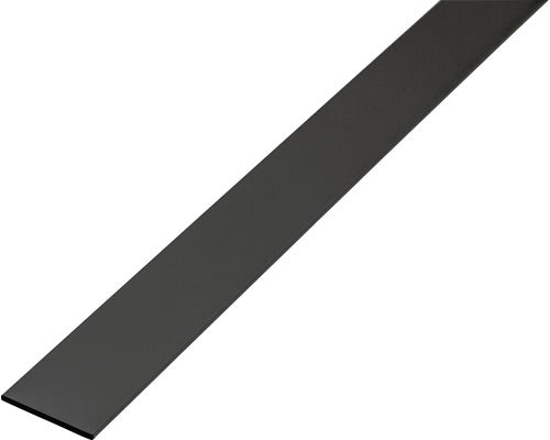 Platte Stang Aluminium zwart 15x2/2000