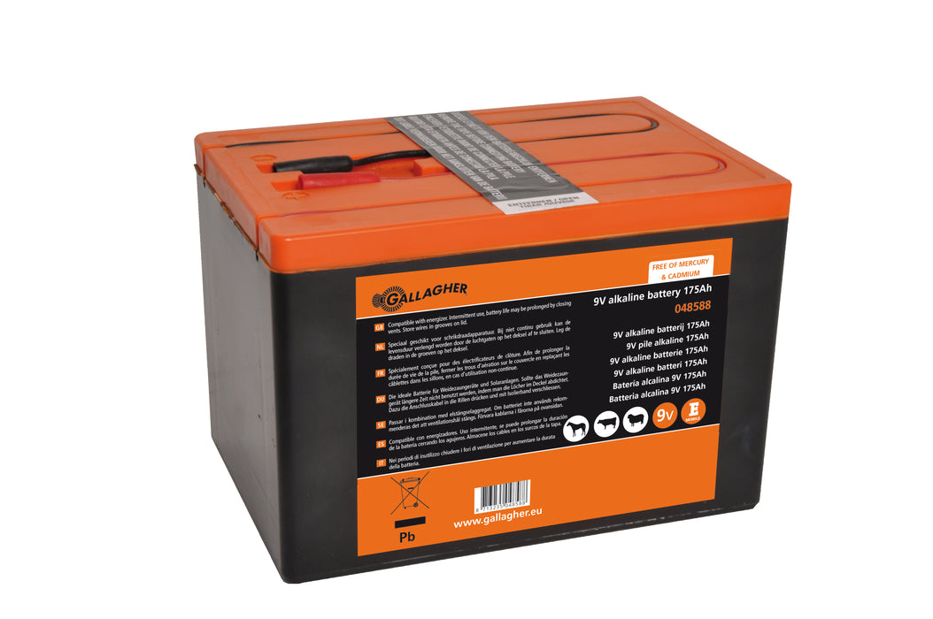 POWERPACK ALKALINE BATTERIJ 9V/175AH - 190X125X160MM