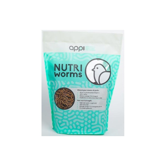 NUTRIWORMS 125G GEDROOGDE GEPOFTE INSECTEN