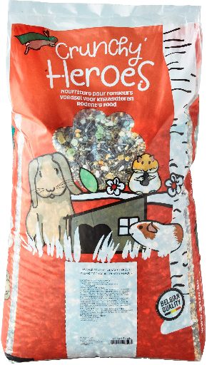 KONIJN DAGELIJKS - CRUNCHY HEROES ZAK 0,8 KG