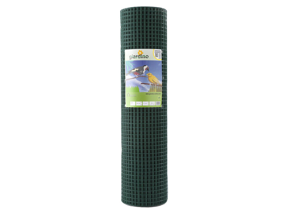 GEL JARDIN. MAILLE PLAQUÉE. 12,7X0,9MMX51CMX10M RAL 6005 VERT