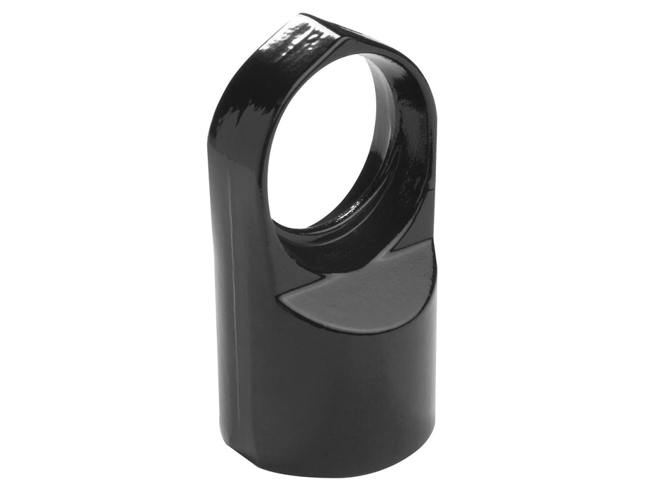 DOORVOERKOP BOVENBUIS 60/42MM ALU GELAKT RAL 9005 ZWART