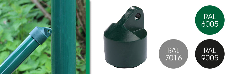 DOP STEUNPAAL 40MM RAL 9005 ZWART