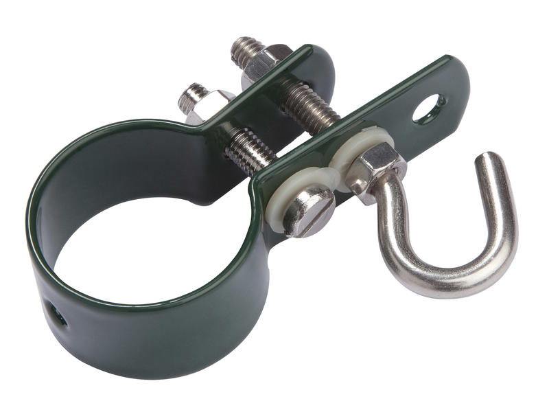 KLEM MET HAAK 40MM RAL 6005 GROEN