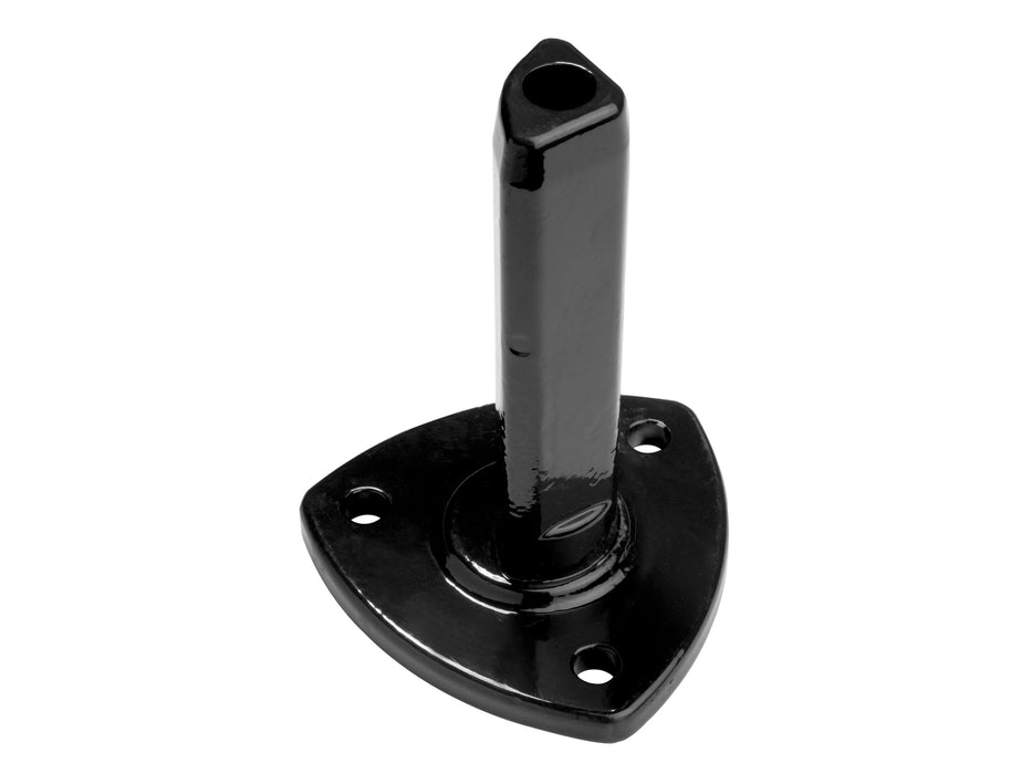 VOETPUNT CONISCH 48MM ALU H PUNT 180MM RAL 9005 ZWART