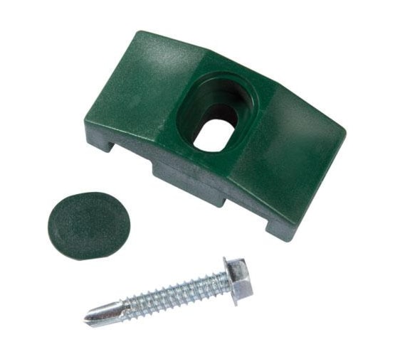 NAPOLI-MILANO-TORINO KLEM + ZELFTAPPER (10ST) RAL 6005 GROEN