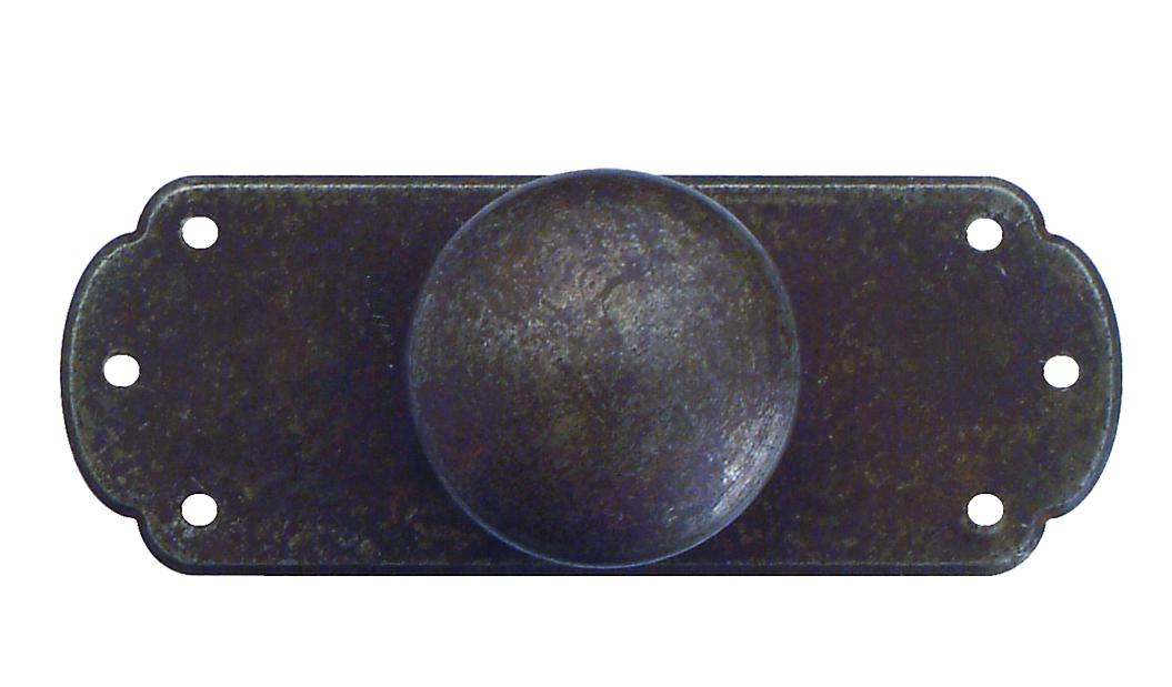 BOUTON "FERRO" ROND AVEC PLAQUE ARRIÈRE 80X30MM (PLANCHE 32 POS 2)