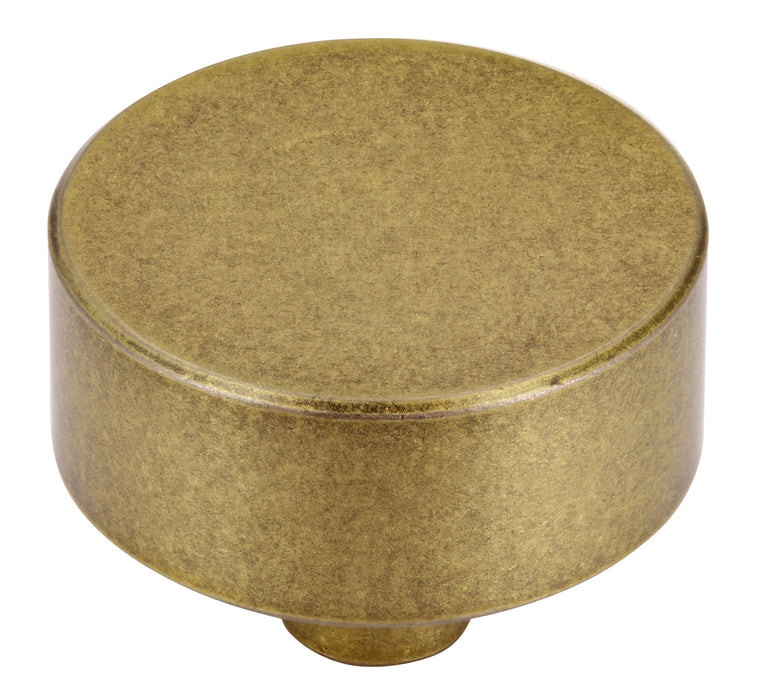 KNOP ALU ROND &#216; 33MM VINTAGE GOLD (BORD 27 POS 1)