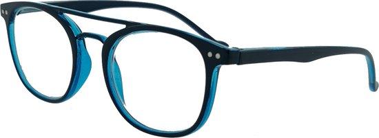 BLUE AVIATOR READING GLASSES +2.00