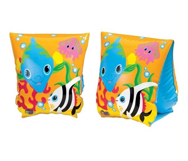 TROPICAL BUDDIES ARM BANDS, Ages 3-6, Peg Box - 23cmx15cm