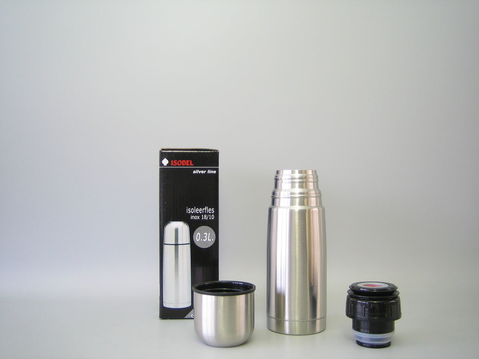 TSS 03-S03 ISOBEL THERMOS INOX-INOX 0,3 L AVEC CLICK STOP