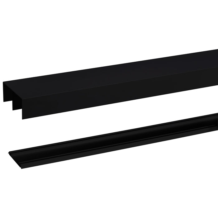 RAIL COULISSANT ALU NOIR MAT 180CM R40