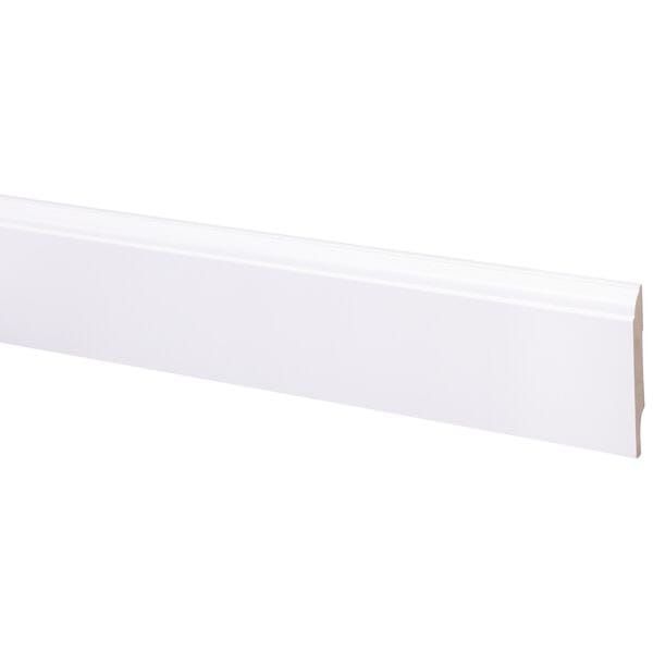 MUURPLINT 79X12MM KWARTR 244CM RAL9003