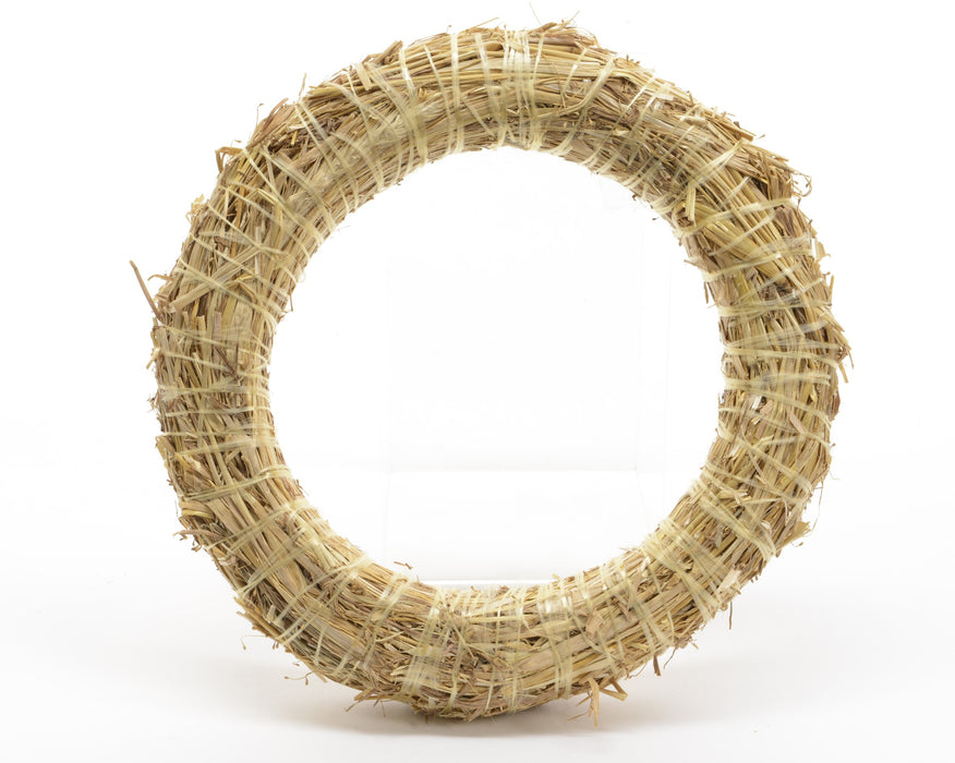 COURONNE DE PAILLE NATUREL 25CM