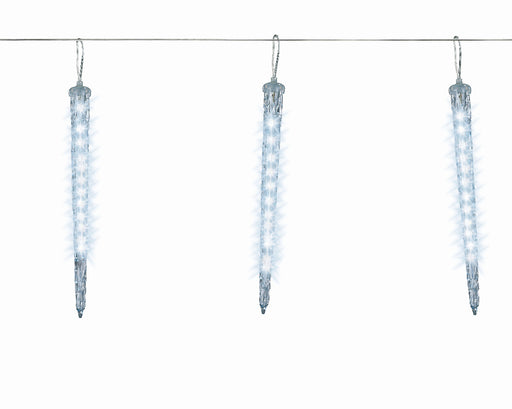 LED ICICLE LIGHTS STEADY OUTDOOR TRANSPARENT/COOL WHITE L280.00CM