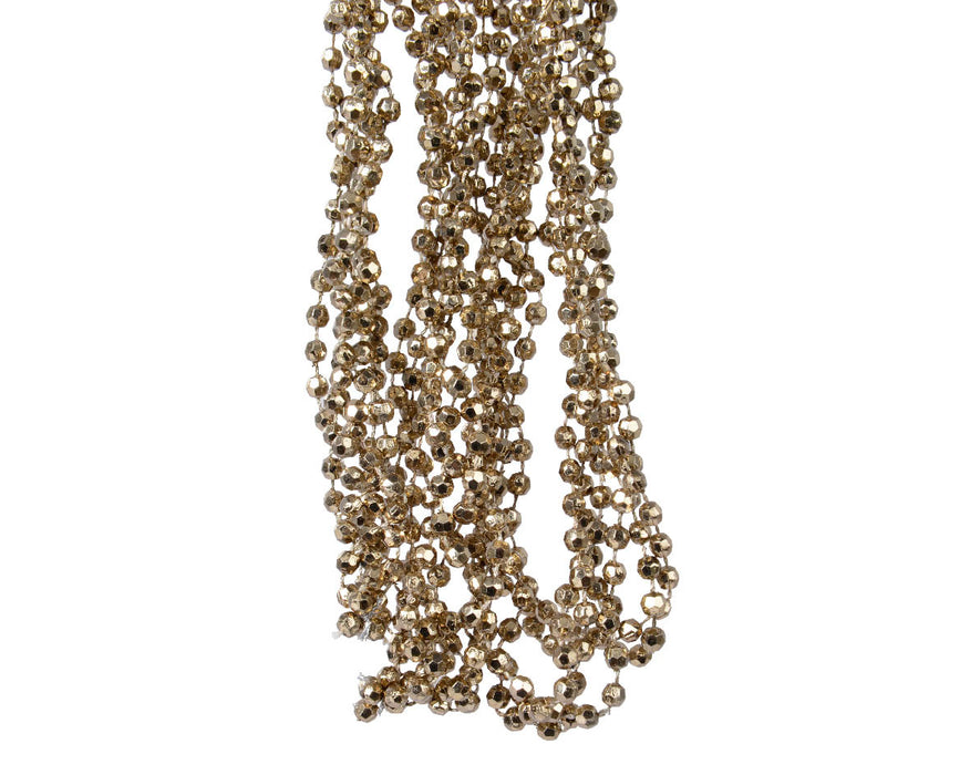 collier de perles plastique diamant-diamètre 0,5x270cm-marron cachemire