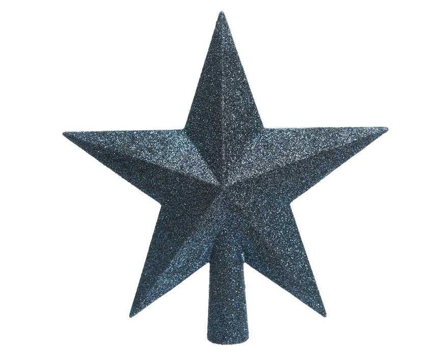 bleu nuit-pic étoile plastique paillettes-4.2x19x19cm-bleu nuit