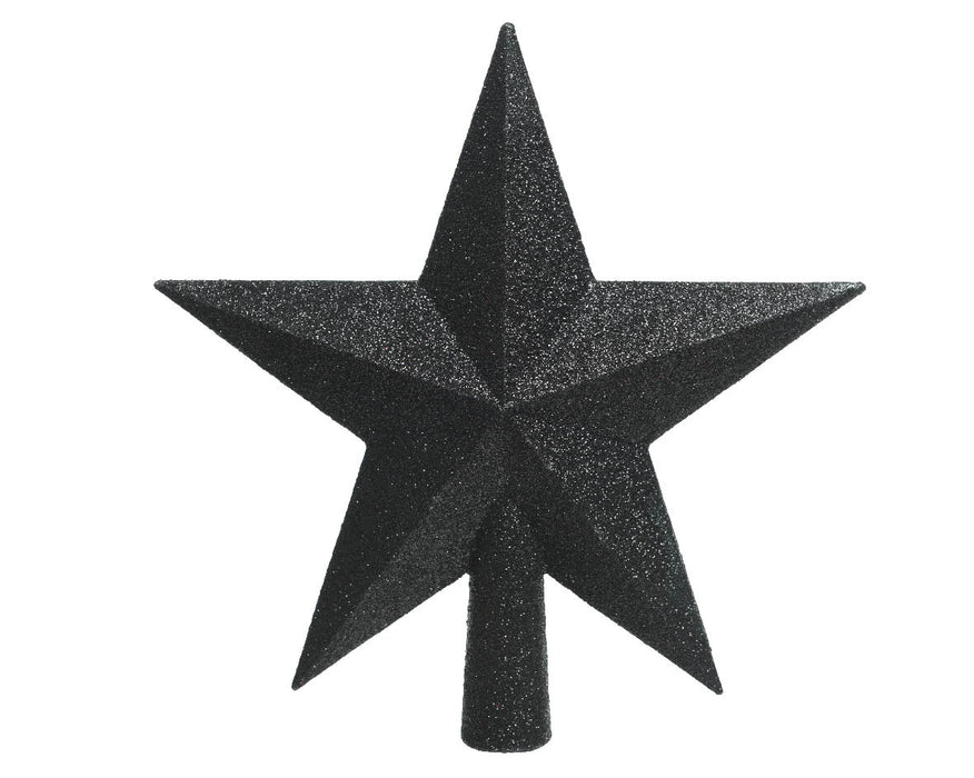 noir-pic plastique étoile paillettes-4.2x19x19cm-noir