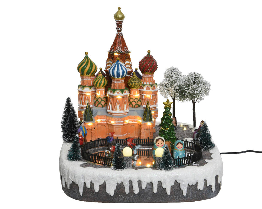 Scène de Noël LED à Moscou et thème : Villes de Noël LED avec movem