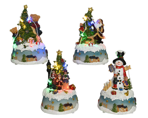 LED kerstscene rond bo theme: LED Christmas Villages packed (per