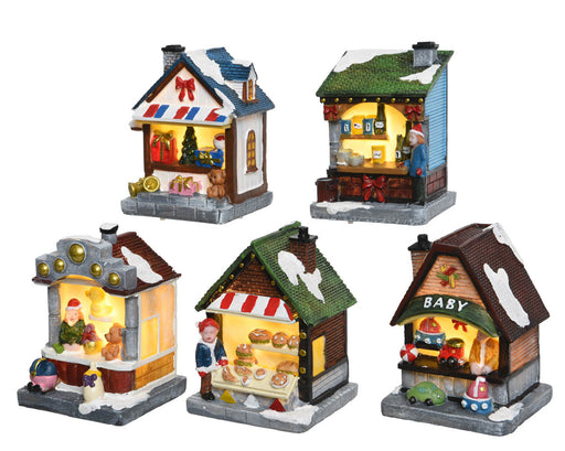 LED kerstwinkel bo theme: LED Christmas Villages packed in d (per