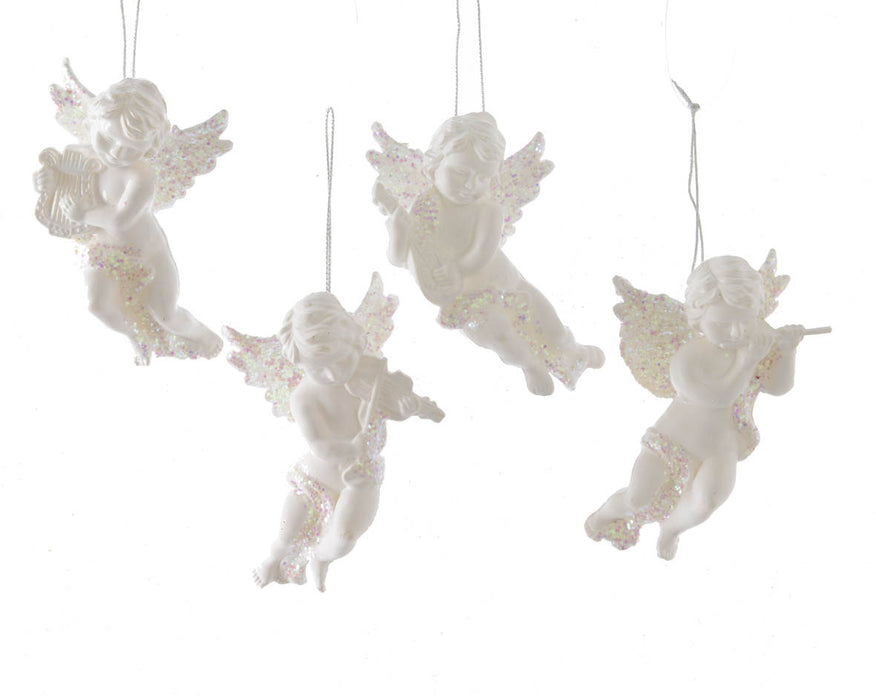 ange à suspendre en plastique-10cm-blanc (par pièce)