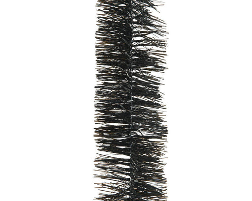 TINSEL GARLAND PVC SHINY BLACK DIA7.00-L270.00CM