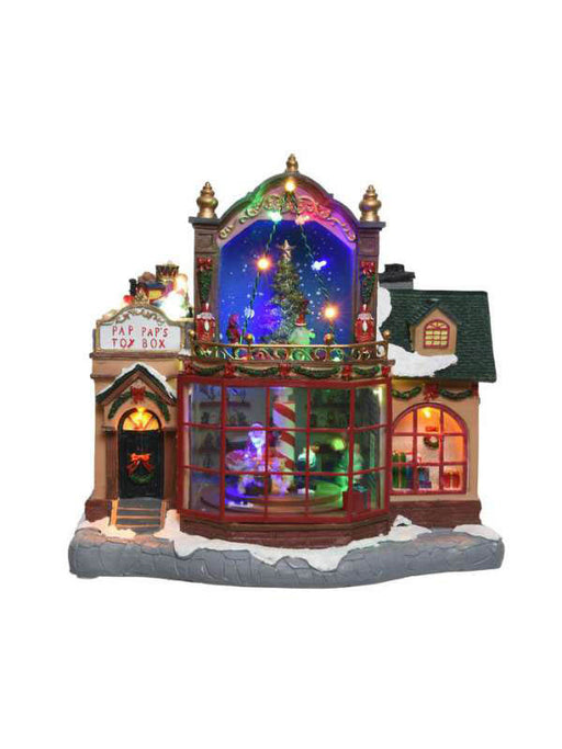 multi-LED speelgoedwinkel theme: LED Christmas Villages with move