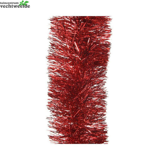 TINSEL GARLAND PVC SHINY CHRISTMAS RED DIA10.00-L270.00CM
