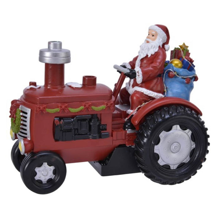 Thème bo du tracteur LED blanc chaud : Plaisir de Noël à LED avec effet vapeur