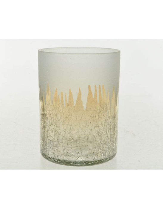 blanc/couleur(s)-bougie chauffe-plat design arbre en verre emballé par pièce en bulle