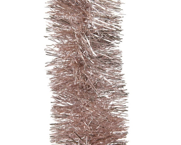 TINSEL GARLAND PVC SHINY BLUSH PINK DIA10.00-L270.00CM