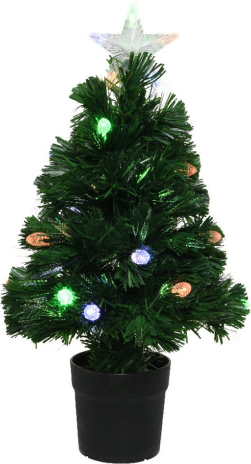 PRESTWICK FIBRE OPTIC TREE LED BO INDOOR BLACK/MULTI DIA35.00-H60