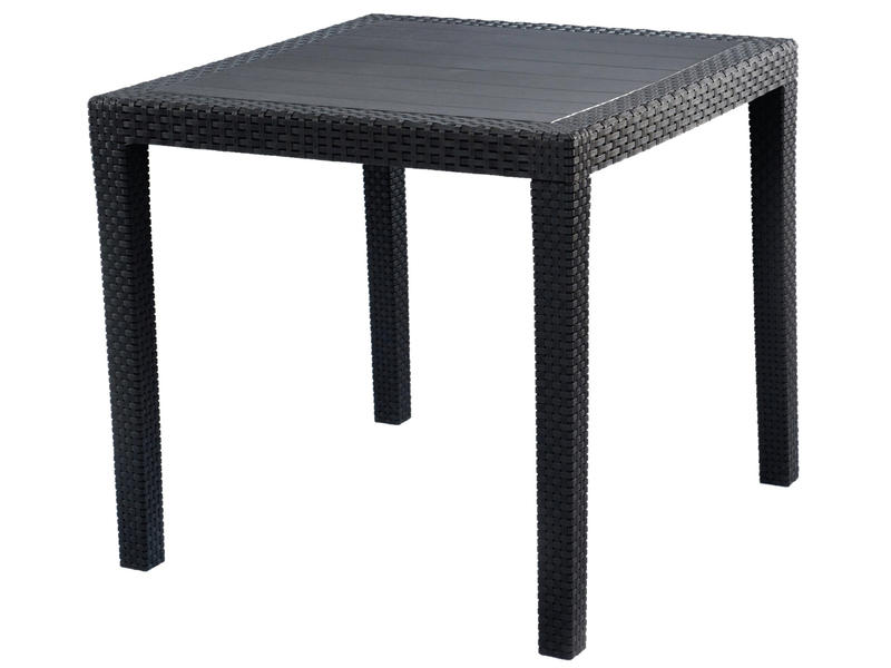 PVC TAFEL ZWART GEVLOCHTEN KING