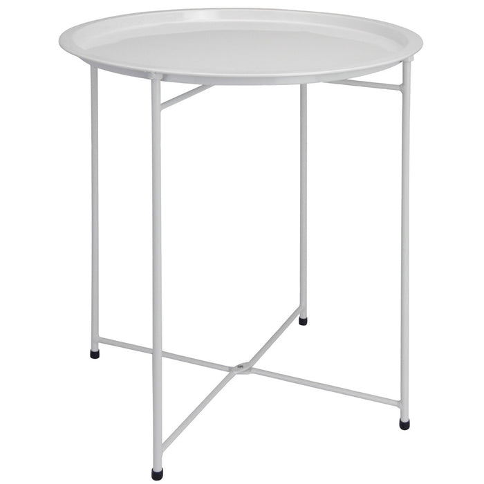 TABLE PLIABLE BLANCHE MAT