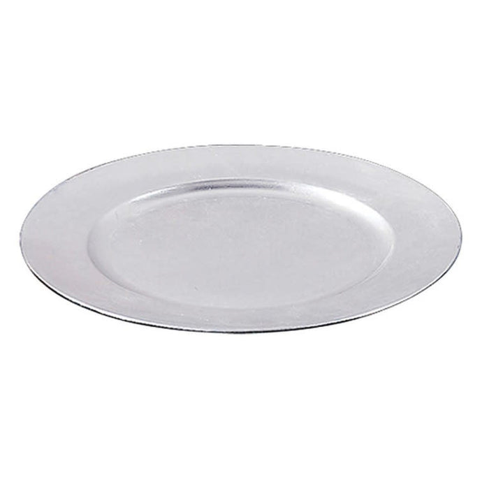 ASSIETTE DESSOUS DE VERRE ARGENT 33CM