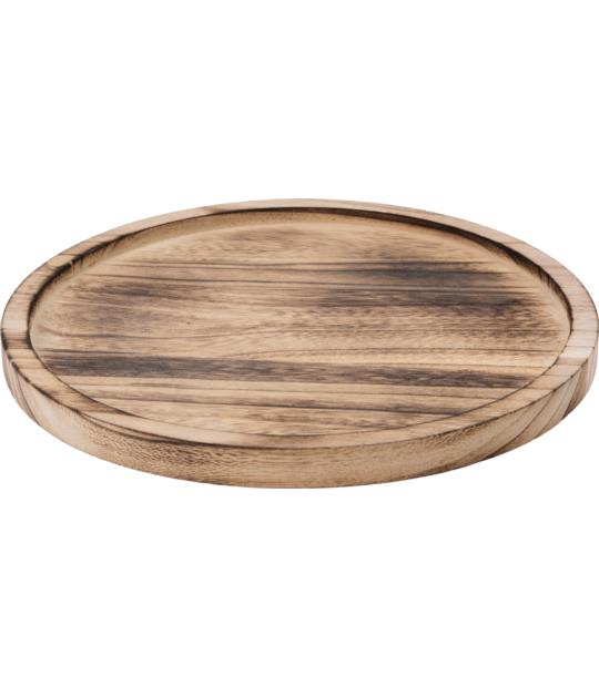 ASSIETTE BOUTEILLE RONDE 27CM BOIS