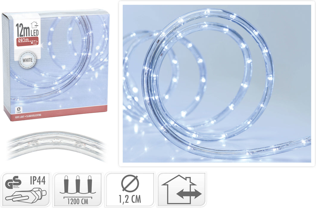 TUYAU D'ÉCLAIRAGE LED 12M BLANC