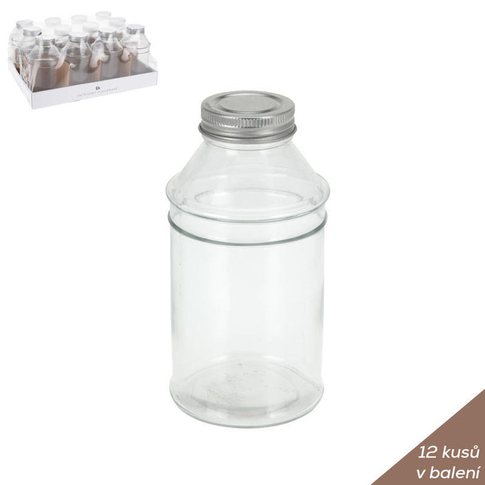 VOORRAADPOT GLAS 500ML DIA8XH20CM